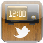 TwitClock iPhone iPod touch twitter in je dock