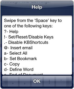 KBShortCuts - Help