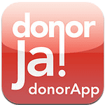 DonorApp ja donor iPhone iPod touch