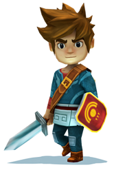 GU WO Oceanhorn iPhone Zelda-achtig personage