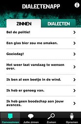Man Over Woord Canvas dialecten Vlaanderen iPhone-app