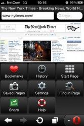 Opera Mini Web Browser opties