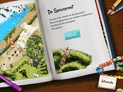 Speurprent iPad app boek tekening