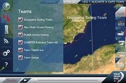 Volvo Ocean Race menu met teams