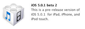 iOS 5.0.1 beta 2
