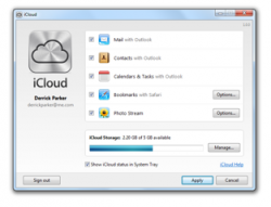 iCloud Control Panel