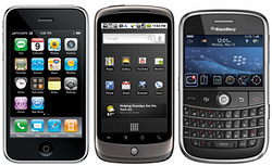 iPhone BlackBerry Android