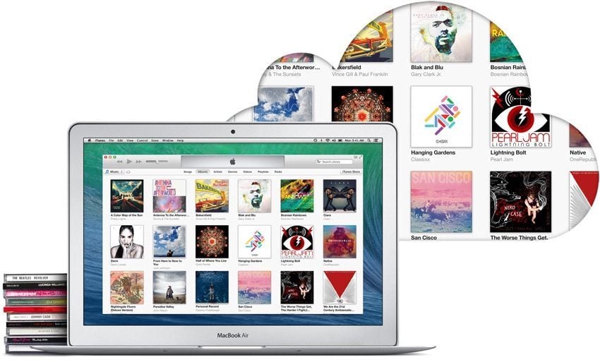 iTunes Match op een MacBook