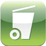 Afvalwijzer iPhone iPod touch iPad pictogram