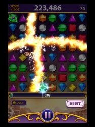 Bejeweled Blitz iPad in actie