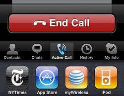 Call iPhone multitask 
