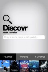 Discovr Movies hoofdscherm