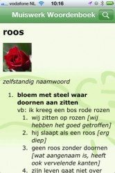 Muiswerk Woordenboek roos