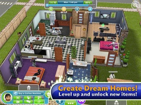Verandert in de ober Invloedrijk De Sims gratis speelbaar op de iPad in The Sims FreePlay