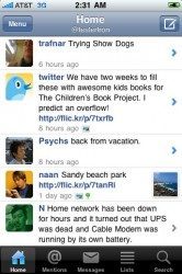 Twitter-alternatieven voor de iPhone Echofon timeline