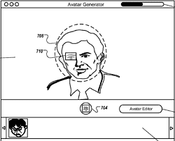 Game Center avatars patent