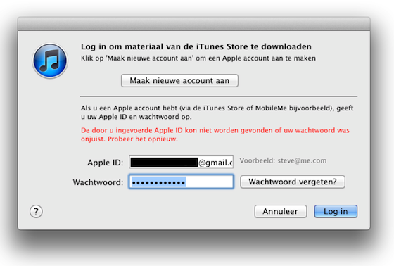 iTunes Error