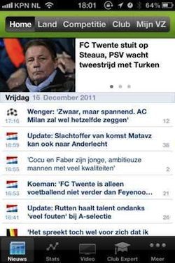 voetbalzone iphone