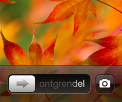 Ontgrendelscherm iPhone camera