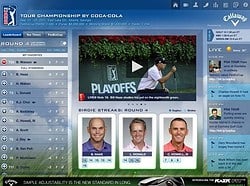 PGA Tour HD hoofdscherm iPad