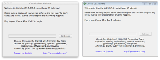 GreenPois0n Absinthe voor Mac OS X en Windows