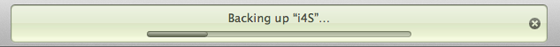 iPhone 4S backup in iTunes