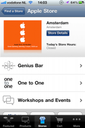 Apple Store Nederland screen