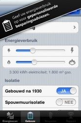 Energiescan verbruik opgeven