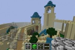 Minecraft Pocket Edition iPhone zandkasteel