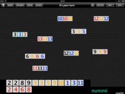 Nummi iPad screenshot Wordfeud Rummikub online