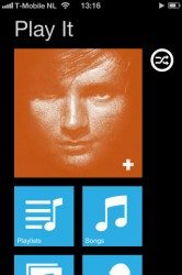 Play It Windows Phone 7 muziekspeler op iPhone screenshot