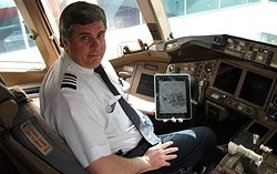 iPad vliegtuig