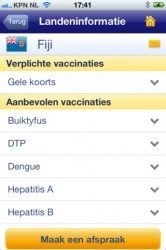 GGD Op Reis landenvaccins