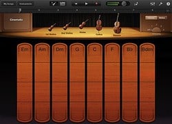 GarageBand instrument bespelen iPad