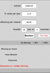 SchuldVrij screenshot berekenen