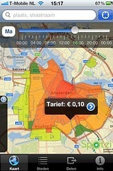 Spotzi parkeren kaart van Amsterdam