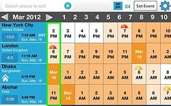 Timepal helpt je plannen voor verschillende tijdzones