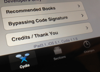 Cydia op de iPad 3 op iOS 5.1