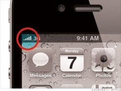 iPhone signal bars