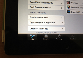 iOS 5.1 jailbreak op iPad 2