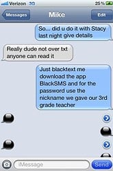 Black SMS