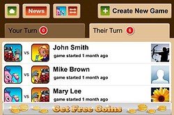 Battle Words iPhone screenshot menu