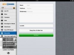 RTV Noord iPad Nieuwstip sturen