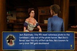 Sid Meier's Pirates gesprek