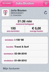 Bundels beltegoed T-Mobile in de app