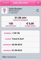 Bundels beltegoed T-Mobile in de app