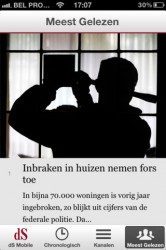 De Standaard mobile meest gelezen artikelen