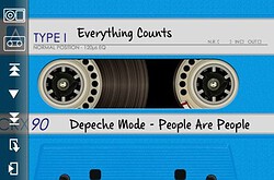 DeliTape blauwe cassette iPhone