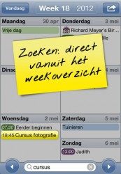 Easy Calendar zoekfunctie