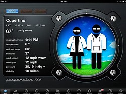 Peepometer iPad bijzondere weer-app